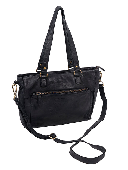 Cellini Diva Washed Leather Tote