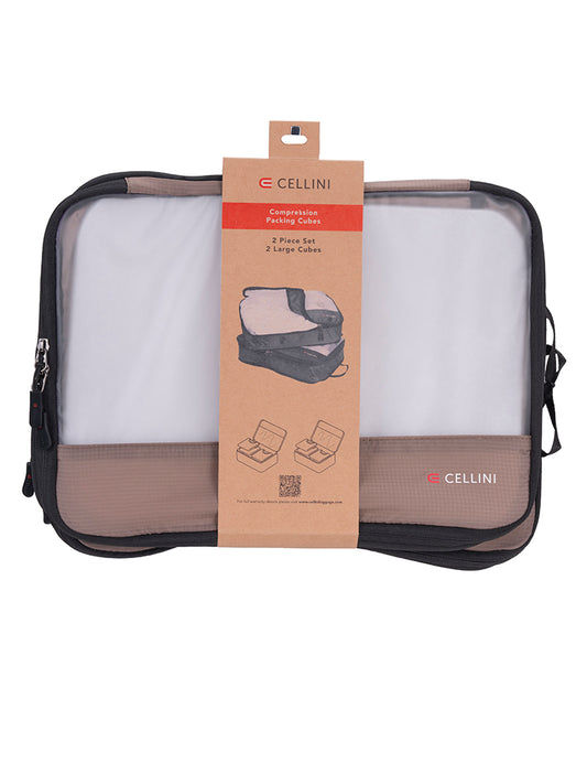 Cellini Travel Accessories 2 Pack Large and Medium Packing Cubes