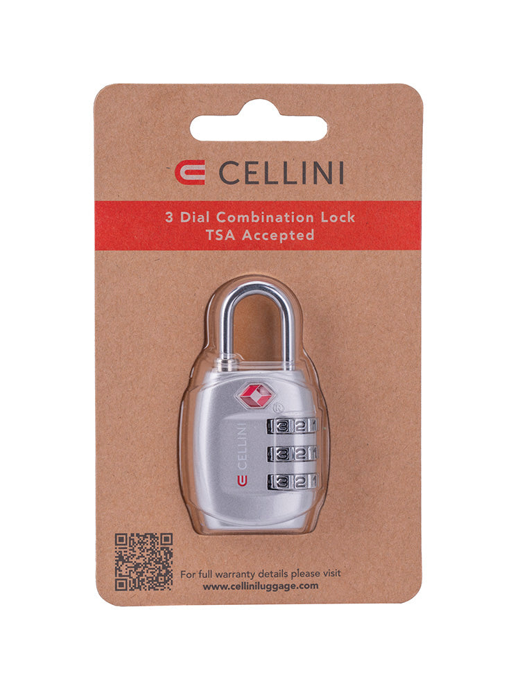 Cellini 3-Dial Combination TSA Lock