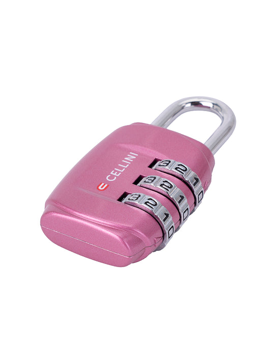 Cellini Accessories 3 Dial Combo Lock Pink