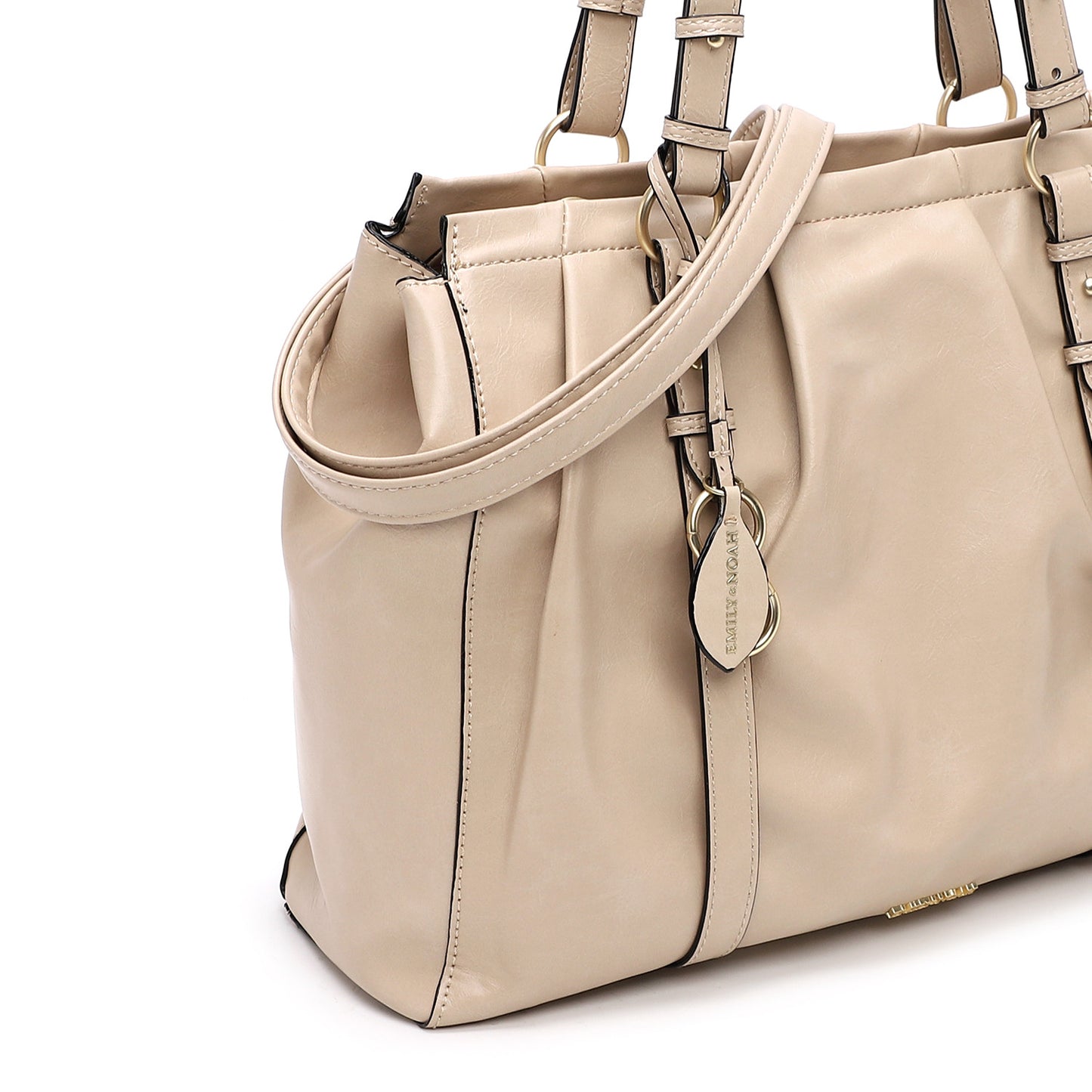 Emily & Noah Ruched Shopper
