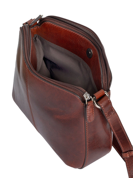 Cellini Diva Havana Double Compartment Sling