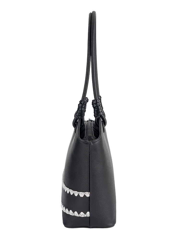 ELLE Woven Flared Tote
