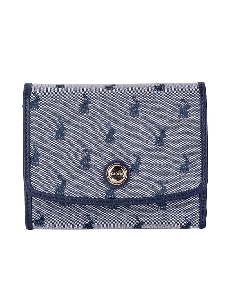 Polo Jacquard Medium Trifold Purse