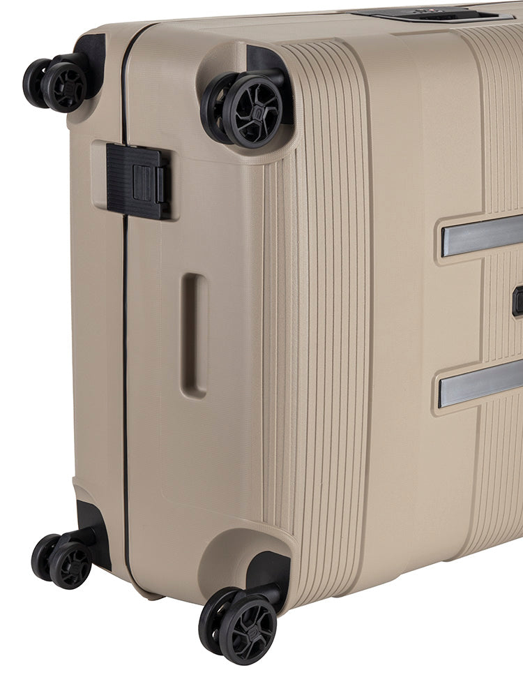 Cellini Safetech Zipperless Lock Large 4 Wheel Trolley Case
