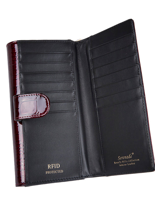 Serenade Cherry Croc Large Purse