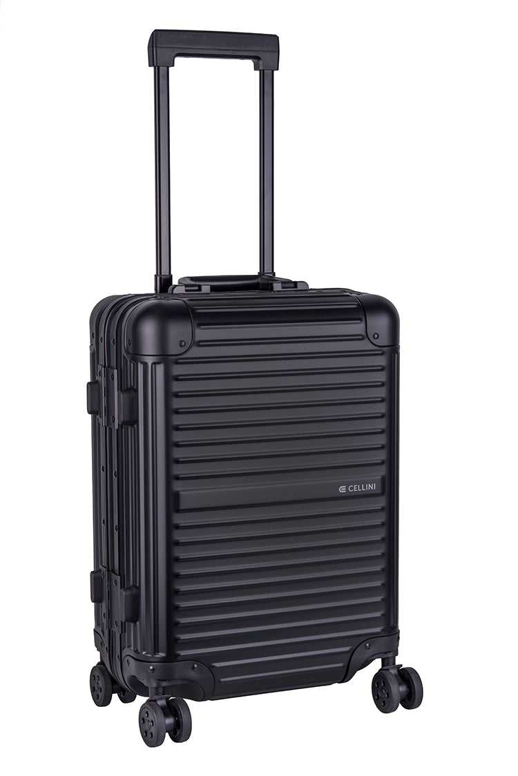 Cellini Aluminium 4-Wheel Carry On Trolley Case