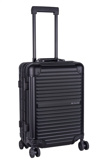 Cellini Aluminium 4-Wheel Carry On Trolley Case