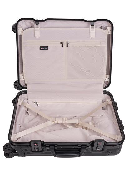 Cellini Aluminium 4-Wheel Carry On Trolley Case