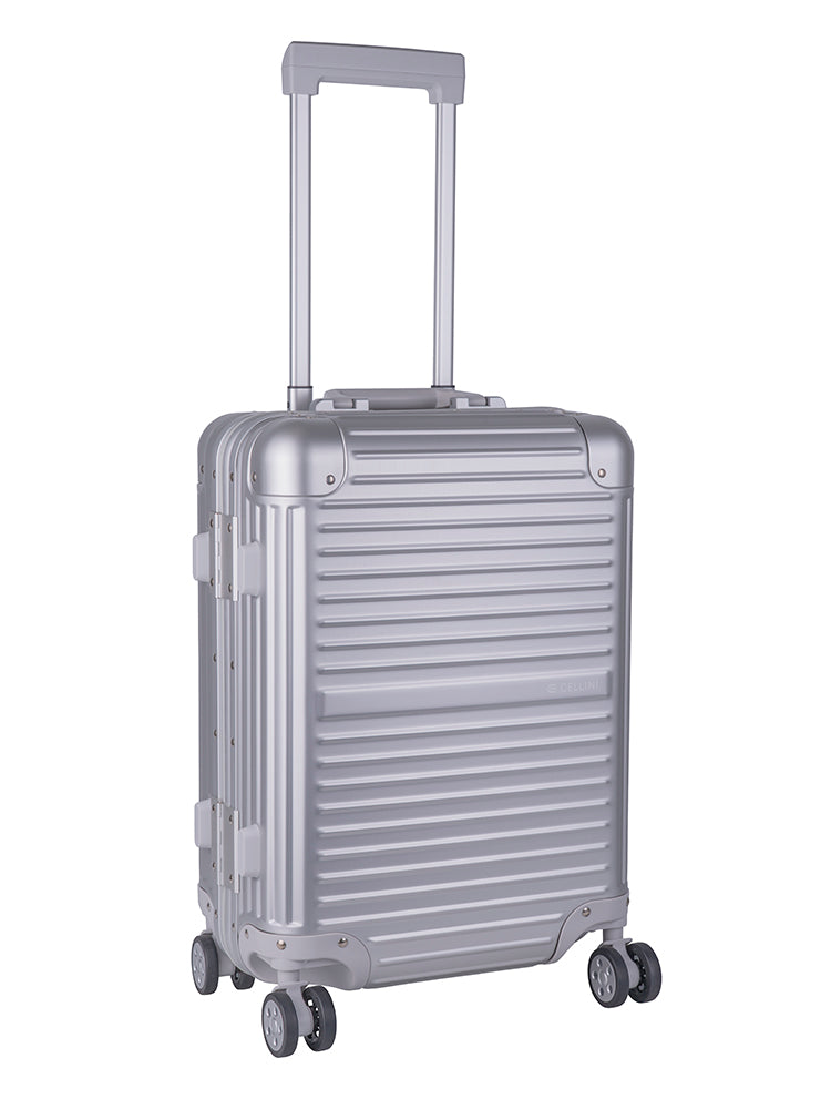 Cellini Aluminium 4-Wheel Carry On Trolley Case