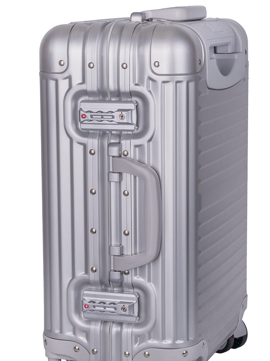 Cellini Aluminium 4-Wheel Carry On Trolley Case