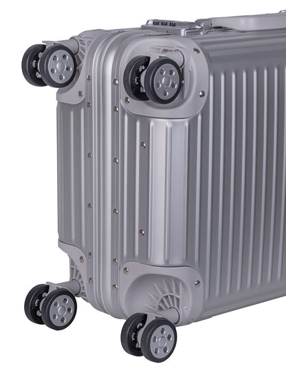 Cellini Aluminium 4-Wheel Carry On Trolley Case