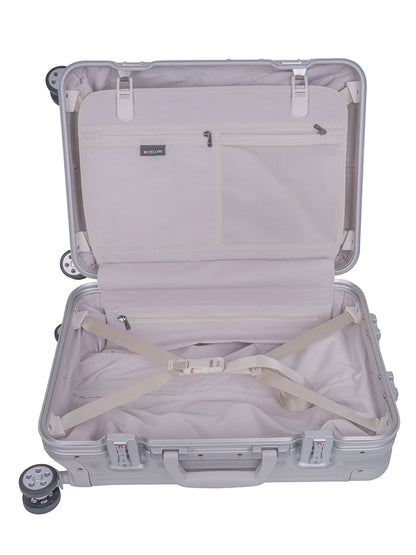Cellini Aluminium 4-Wheel Carry On Trolley Case
