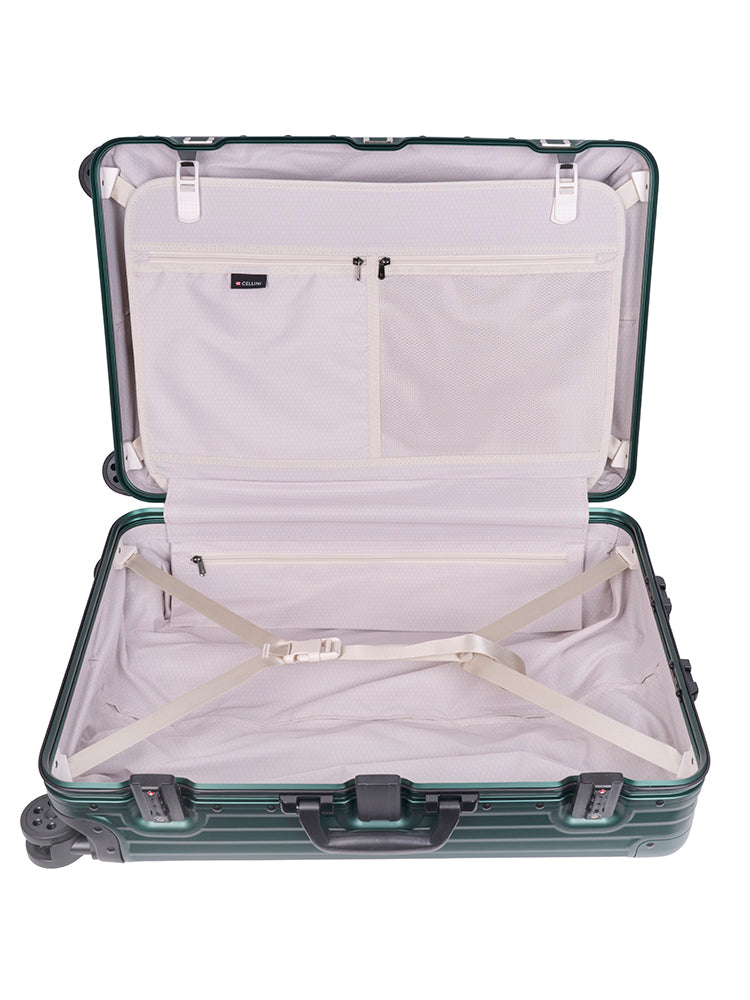 Cellini Aluminium Medium 4-Wheel Trolley Case