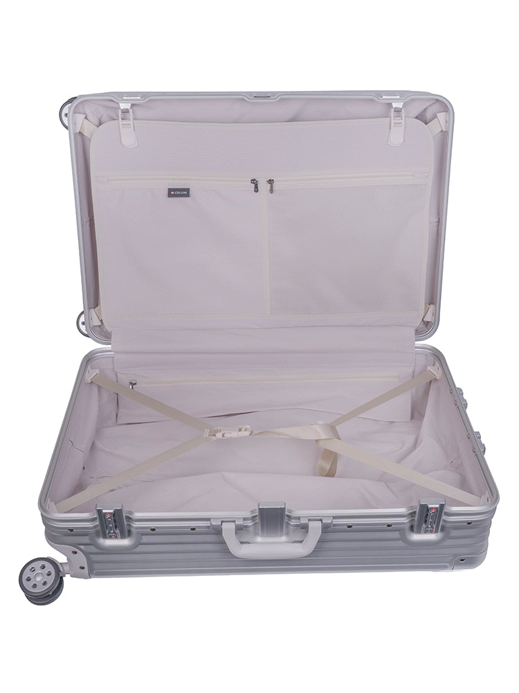 Cellini Aluminium Large 4-Wheel Trolley Case