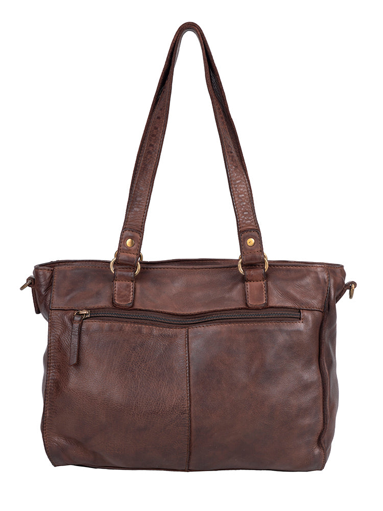 Cellini Diva Washed Leather Tote