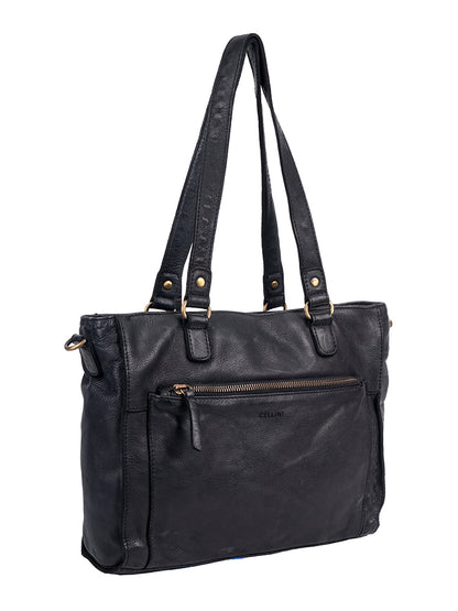 Cellini Diva Washed Leather Tote