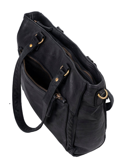 Cellini Diva Washed Leather Tote