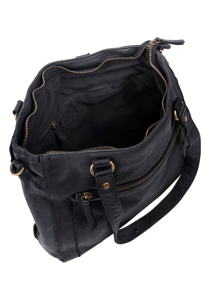 Cellini Diva Washed Leather Tote