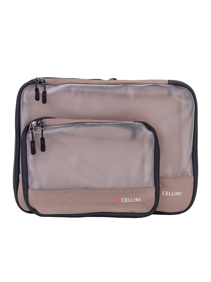 Cellini Travel Accessories 2 Pack Large and Medium Packing Cubes