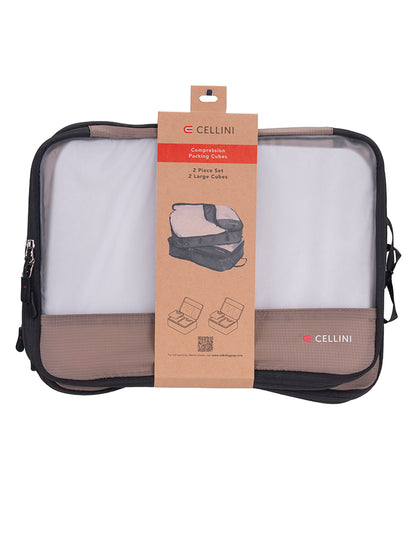 Cellini Travel Accessories 2 Pack Large and Medium Packing Cubes