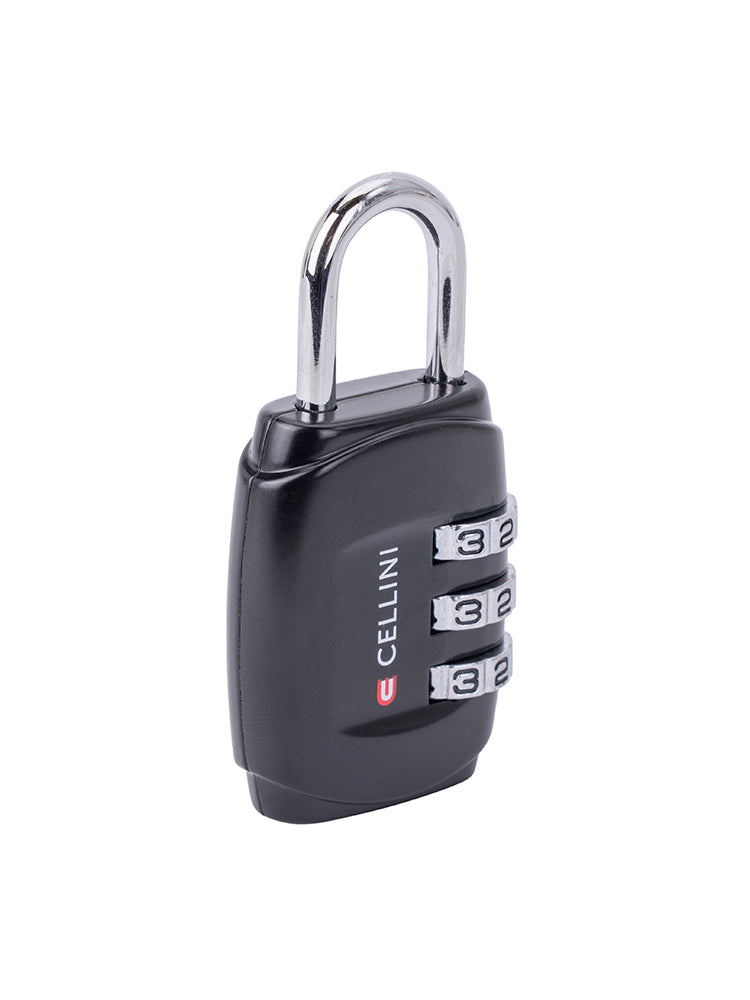 Cellini Accessories 3 Dial Combo Lock Black