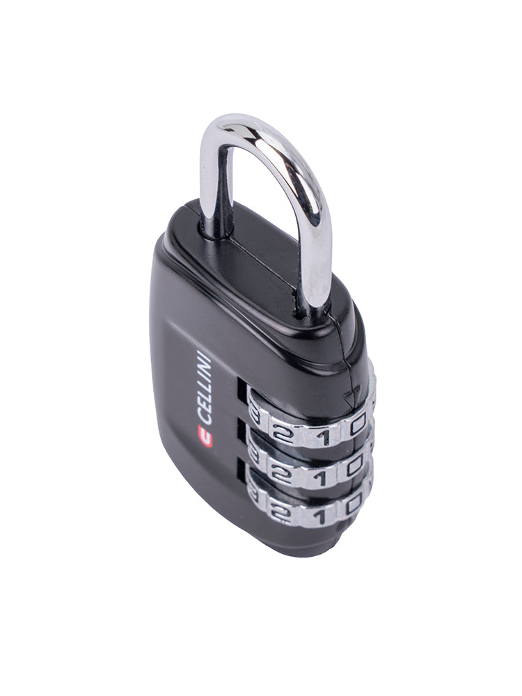 Cellini Accessories 3 Dial Combo Lock Black