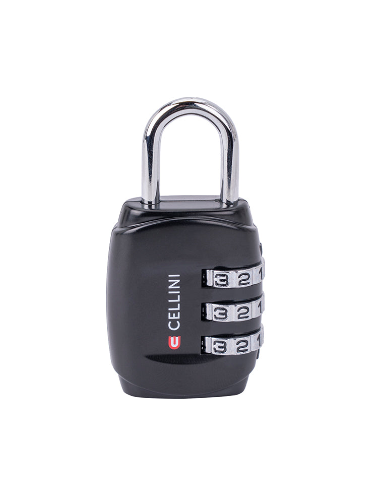 Cellini Accessories 3 Dial Combo Lock Black