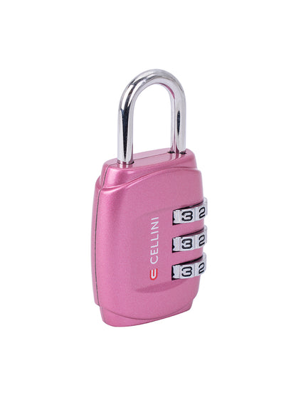 Cellini Accessories 3 Dial Combo Lock Pink