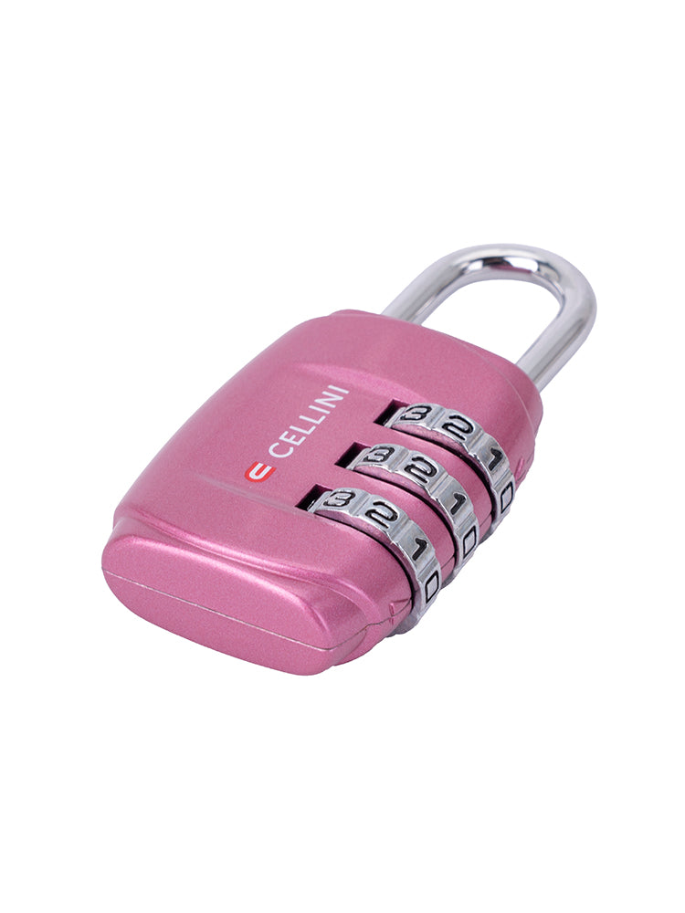 Cellini Accessories 3 Dial Combo Lock Pink