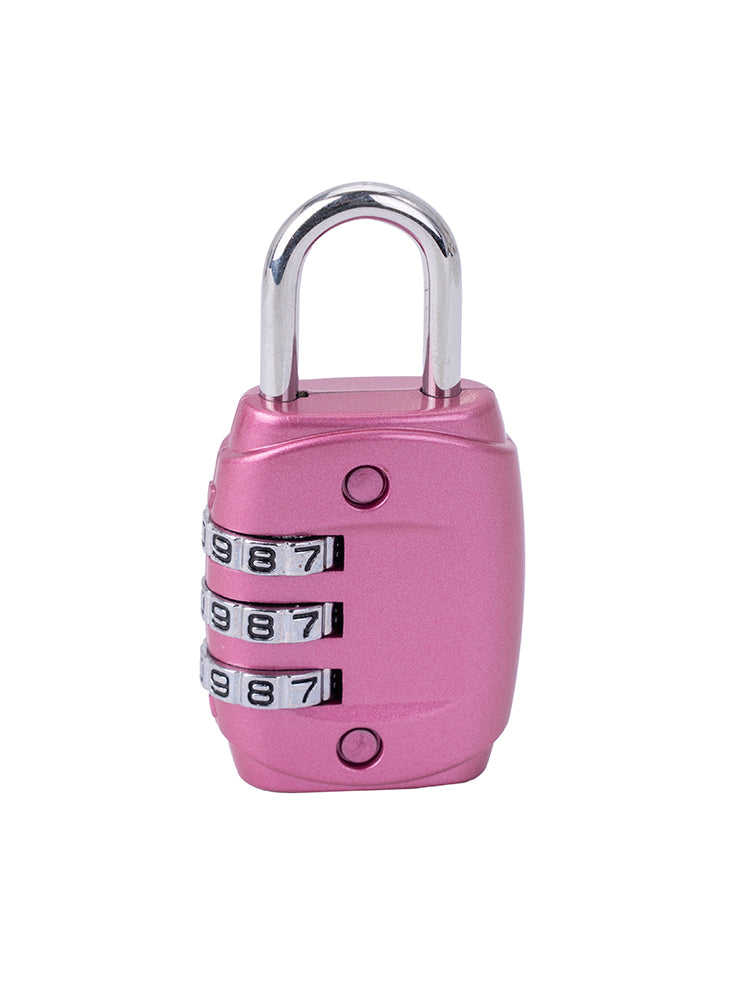 Cellini Accessories 3 Dial Combo Lock Pink