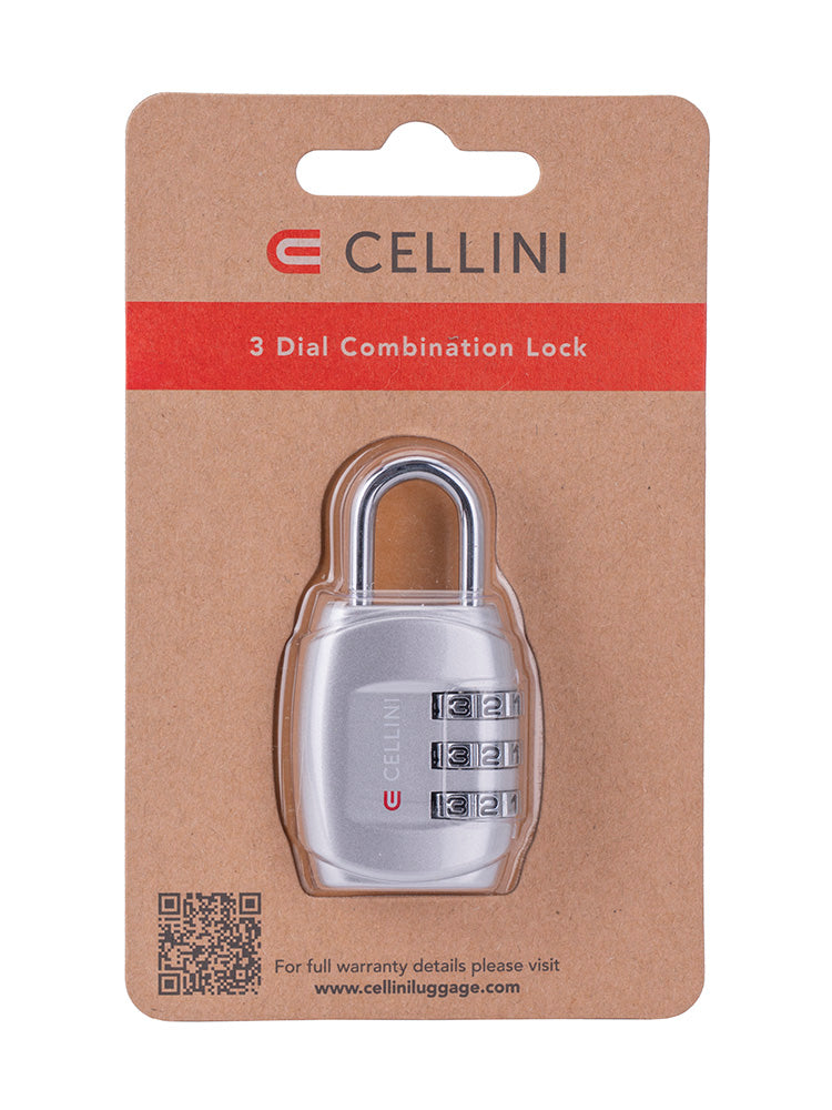 Cellini Accessories 3 Dail Combo Lcok Silver
