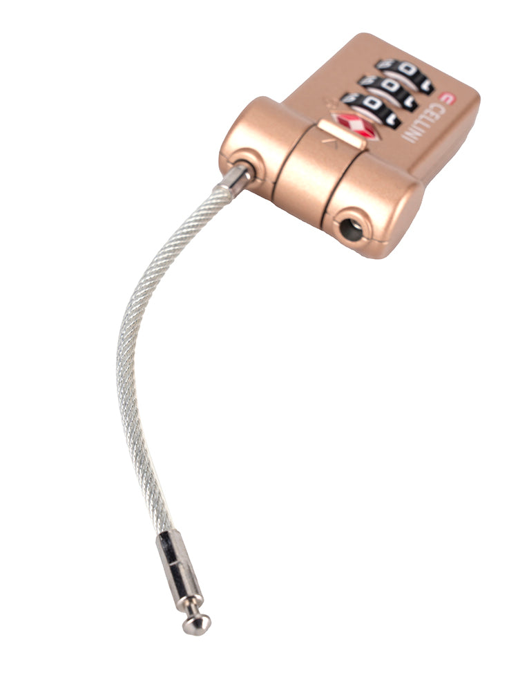Cellini Quick Release 3-Dial TSA Cable Lock