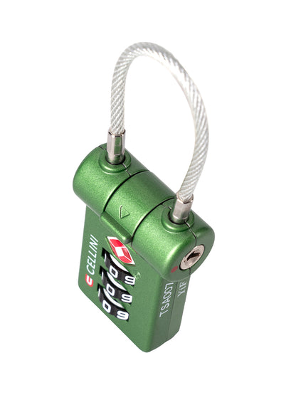 Cellini Quick Release 3-Dial TSA Cable Lock