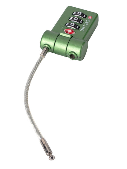 Cellini Quick Release 3-Dial TSA Cable Lock