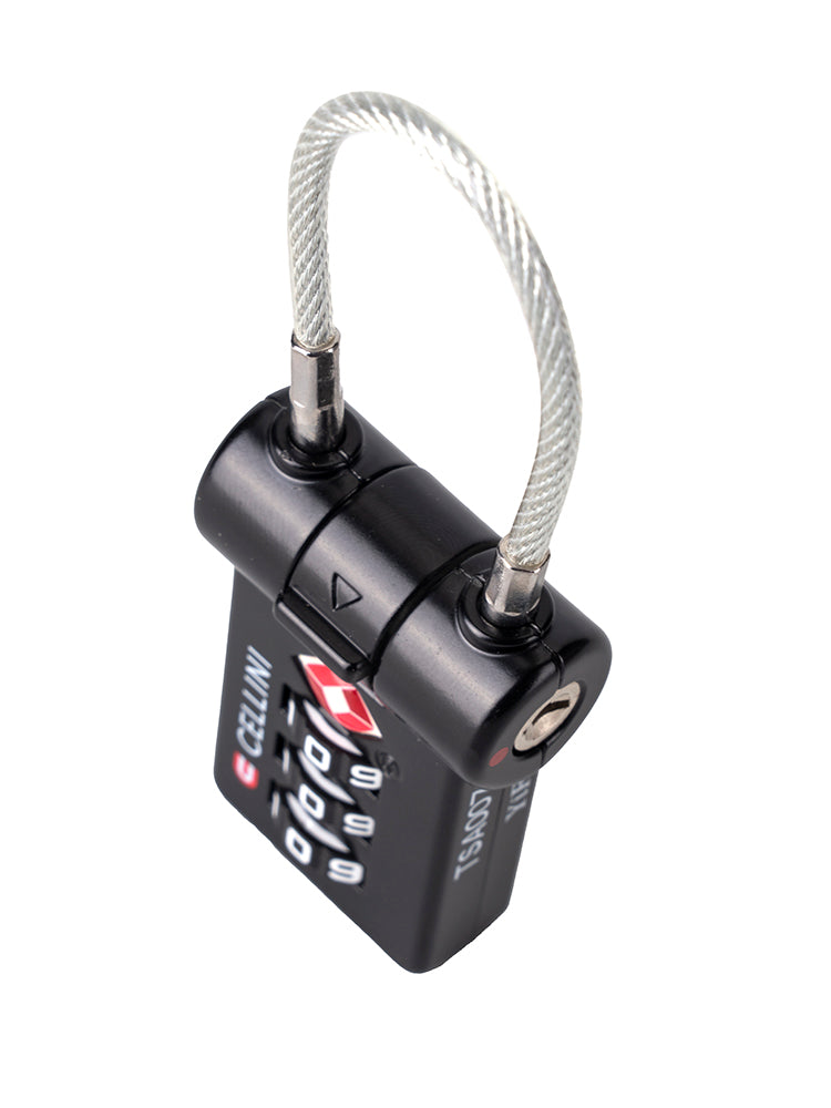 Cellini Quick Release 3-Dial TSA Cable Lock