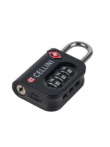 Cellini 3-Dial Combination TSA Lock