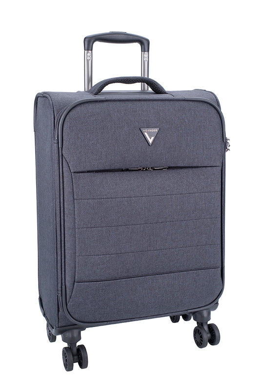 Voyager Getaway 4 Wheel Carry On Trolley Case Anthracite