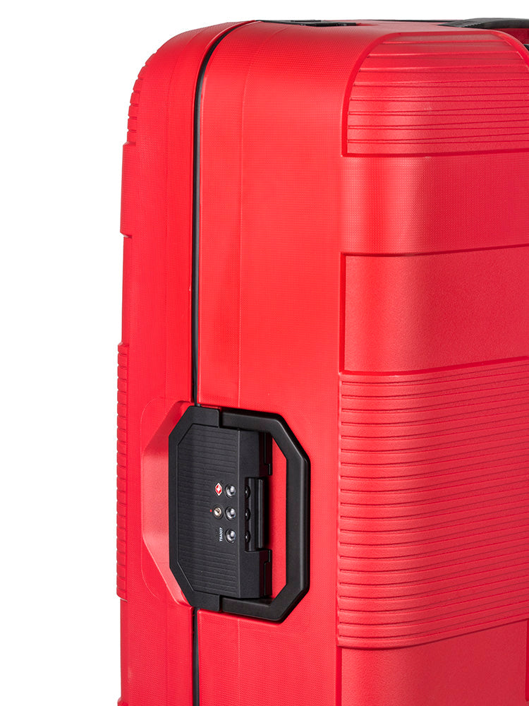 Cellini Safetech Zipperless Lock Large 4 Wheel Trolley Case