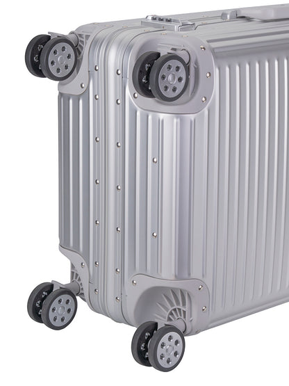 Cellini Aluminium Medium 4-Wheel Trolley Case