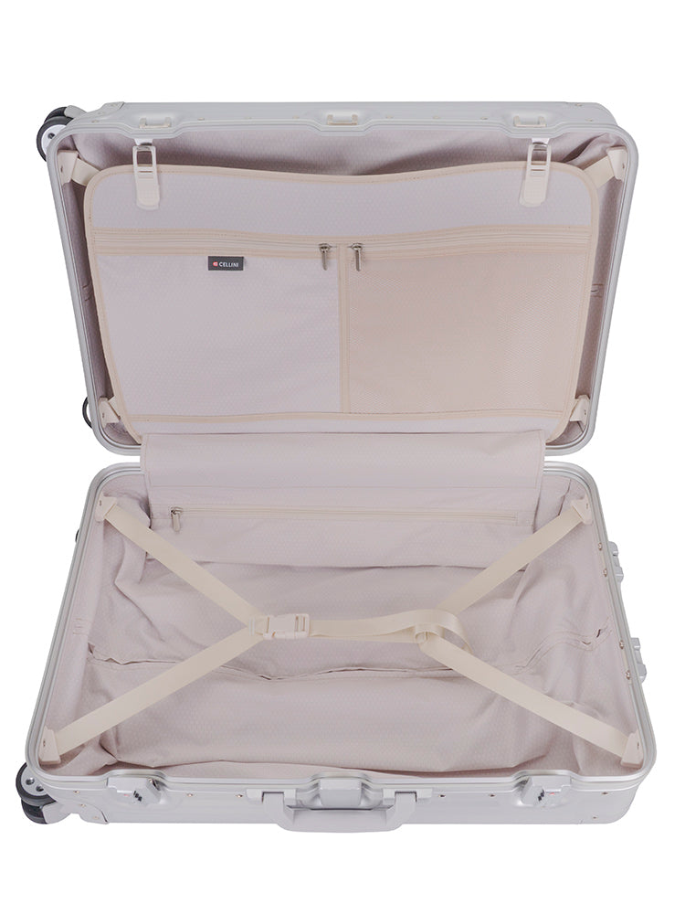 Cellini Aluminium Medium 4-Wheel Trolley Case