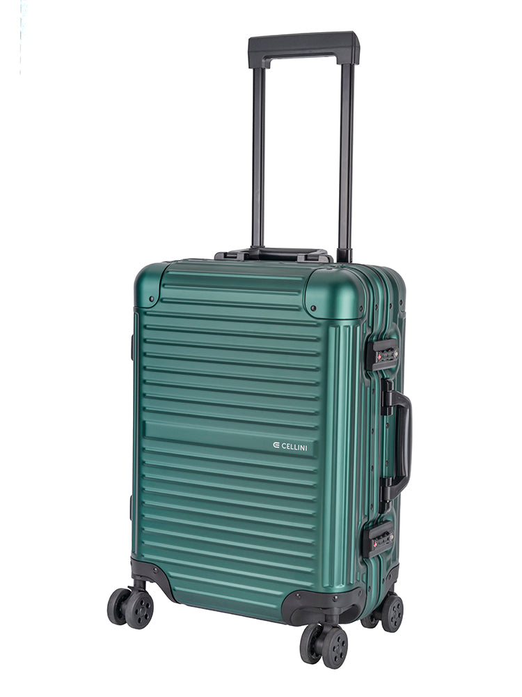 Cellini Aluminium 4-Wheel Carry On Trolley Case