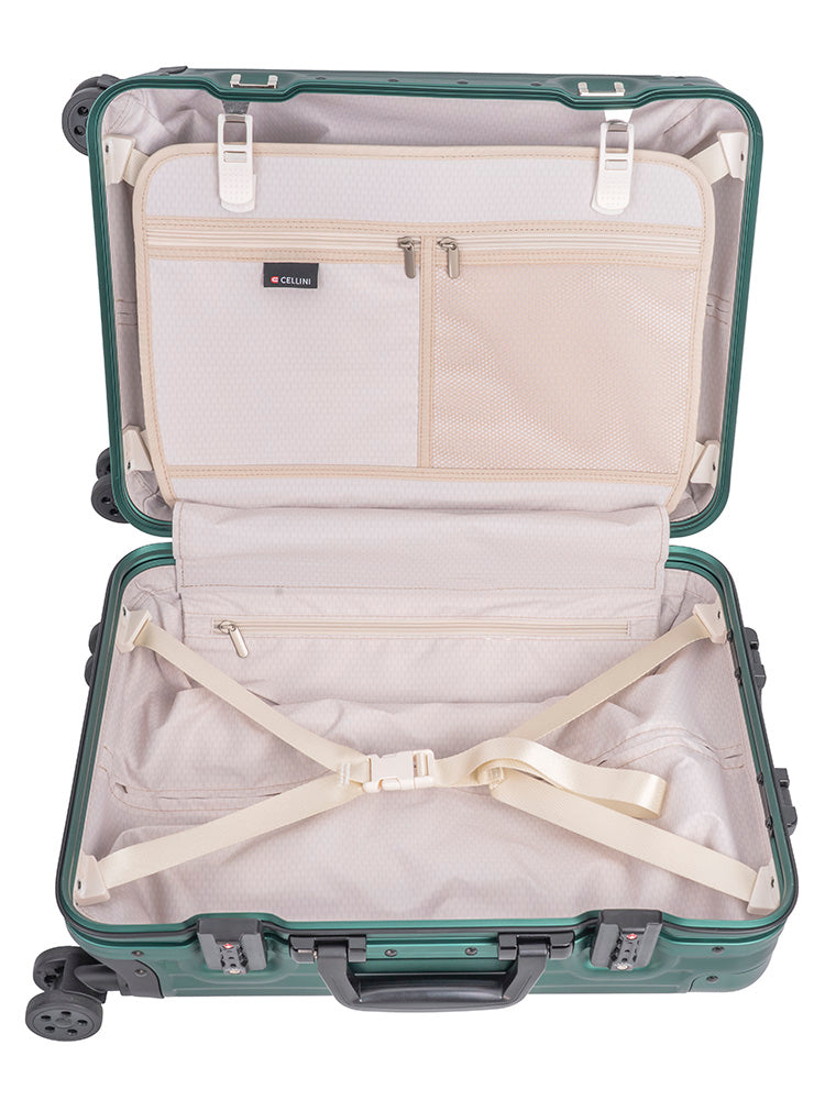 Cellini Aluminium 4-Wheel Carry On Trolley Case