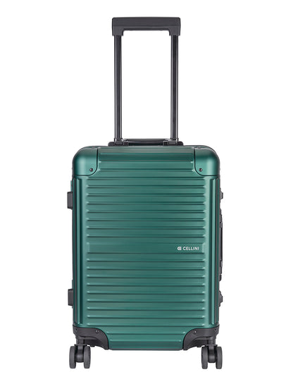 Cellini Aluminium 4-Wheel Carry On Trolley Case