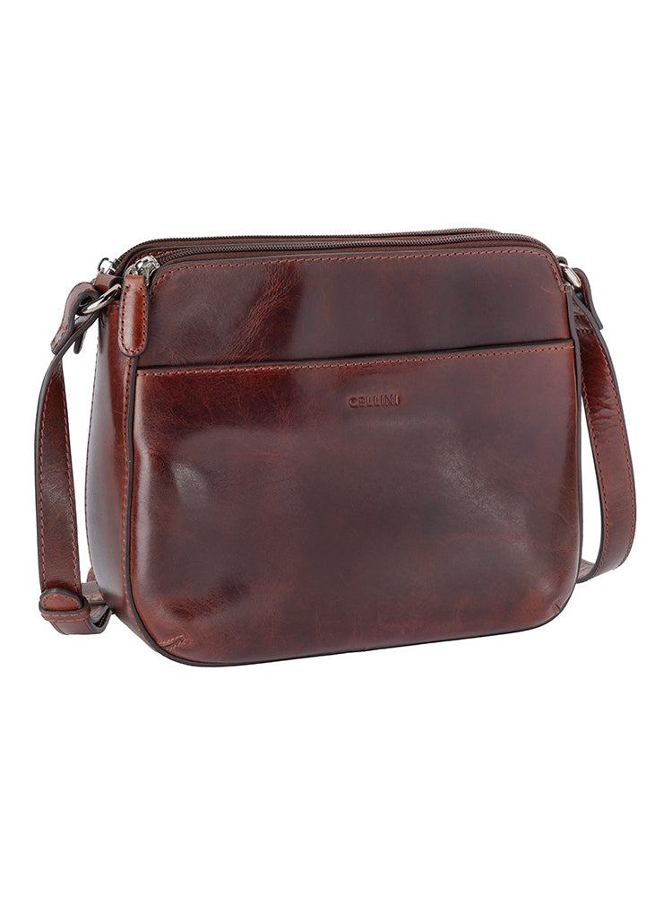 Cellini Diva Havana Double Compartment Sling