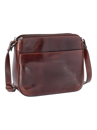 Cellini Diva Havana Double Compartment Sling