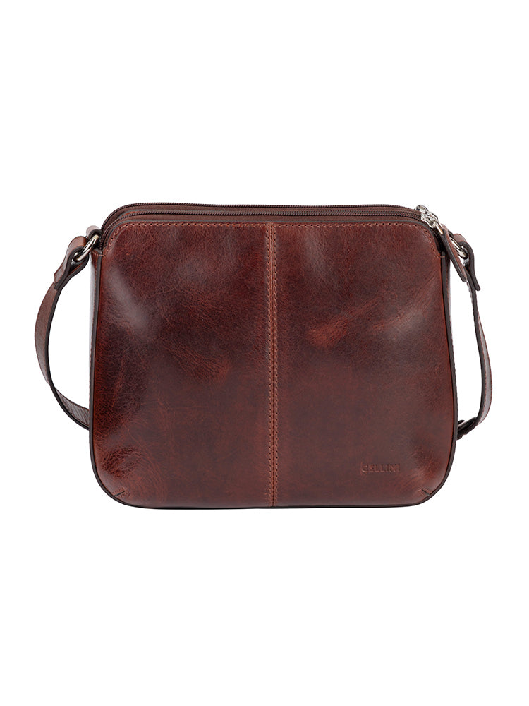 Cellini Diva Havana Double Compartment Sling