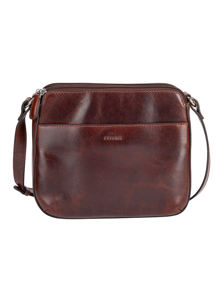 Cellini Diva Havana Double Compartment Sling