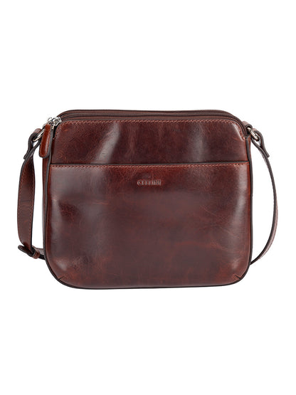 Cellini Diva Havana Double Compartment Sling