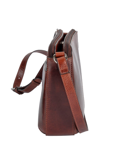 Cellini Diva Havana Double Compartment Sling